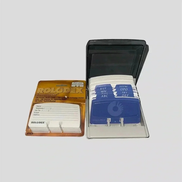 Rolodex S310C Covered Index Card Organizer + 2x4 Blank Cards - Picture 2 of 4